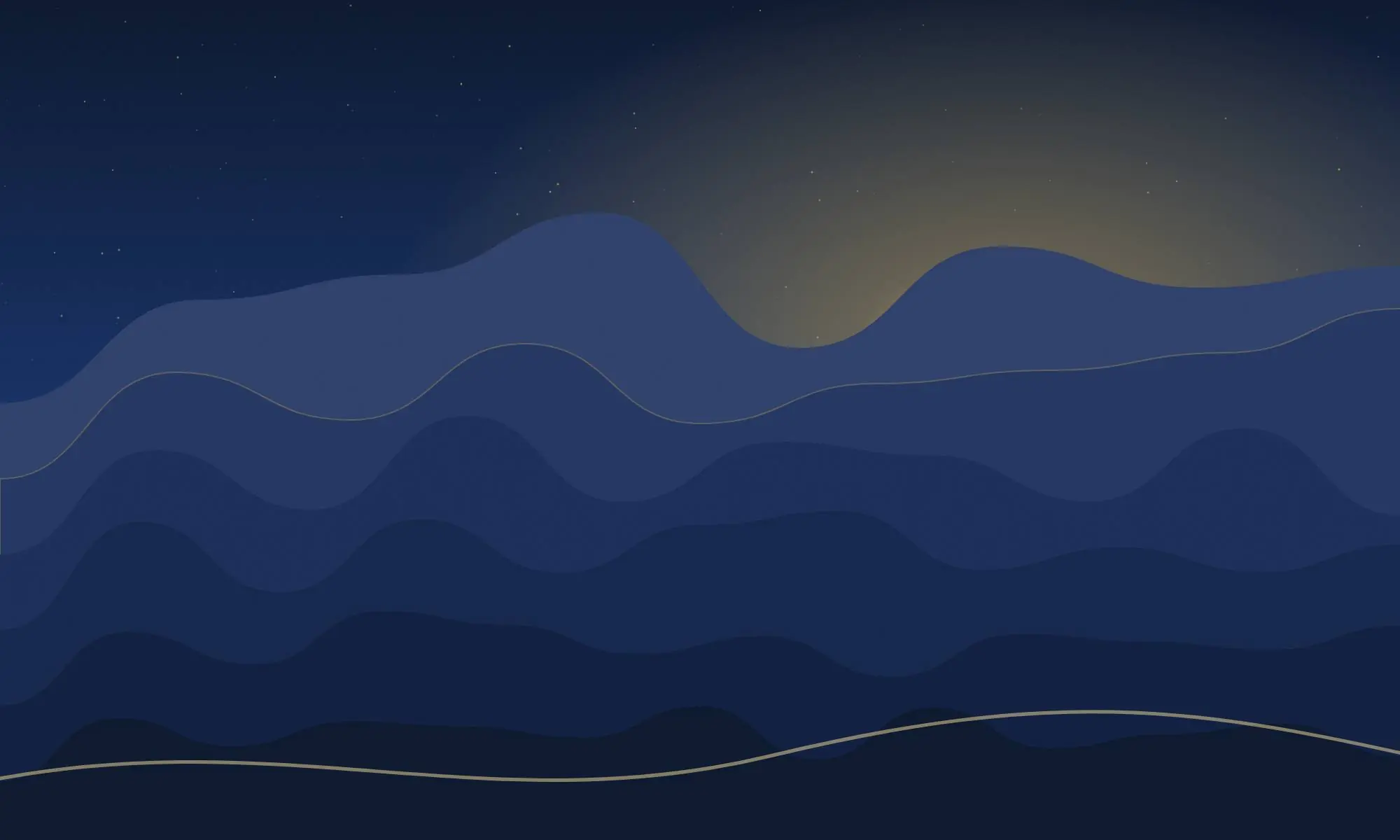 The Malvern Hills above rooftops in Worcestershire